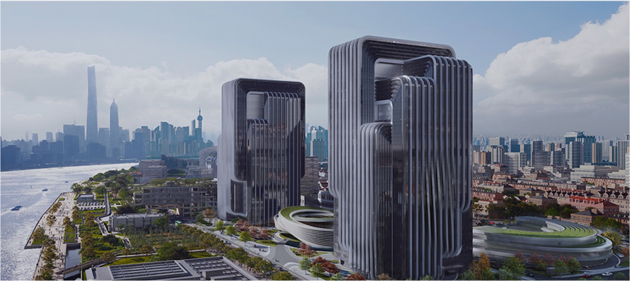 中建八局中國節能?上海首座項目噴涂