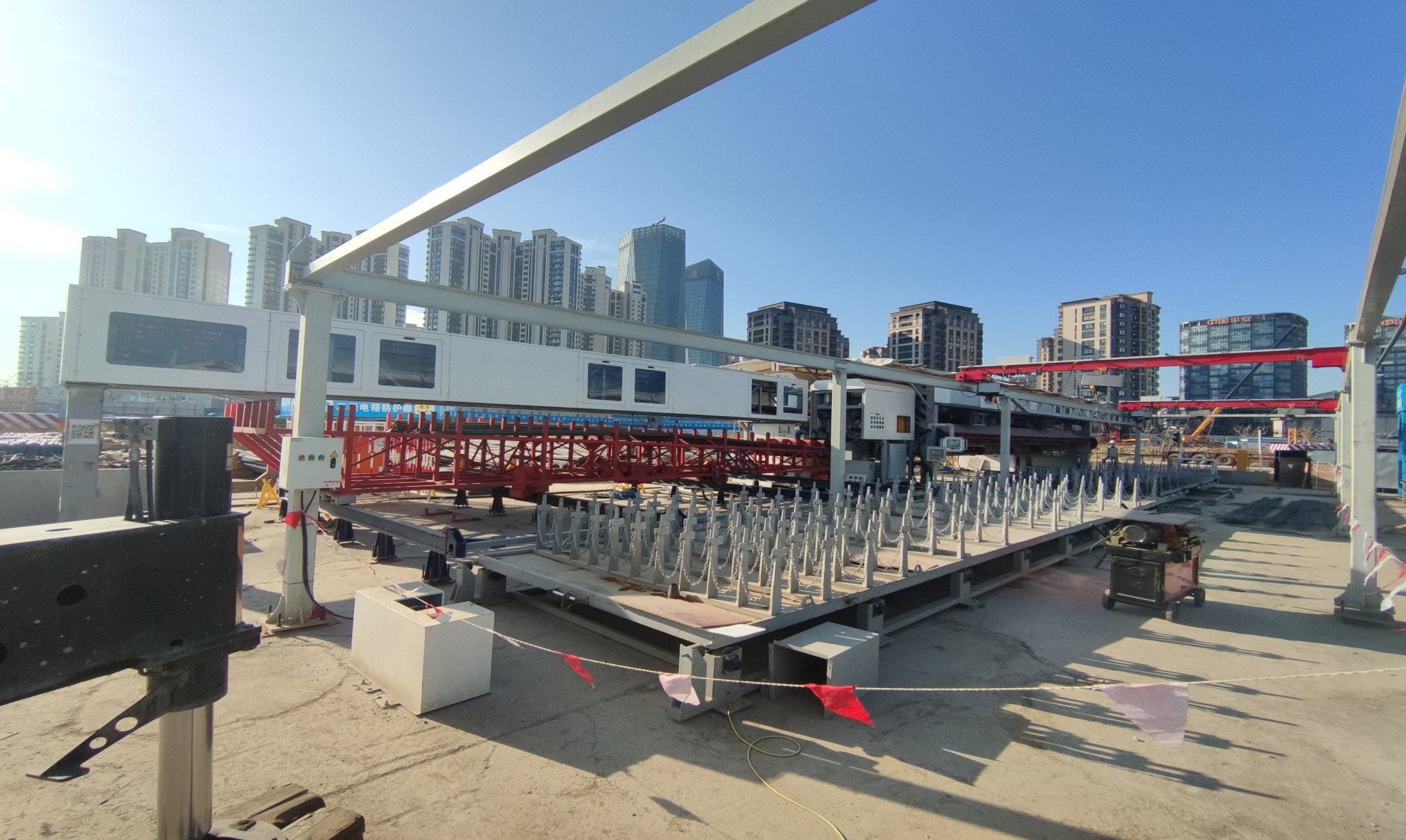 中建八局上海西岸金融城項目鋼筋加工