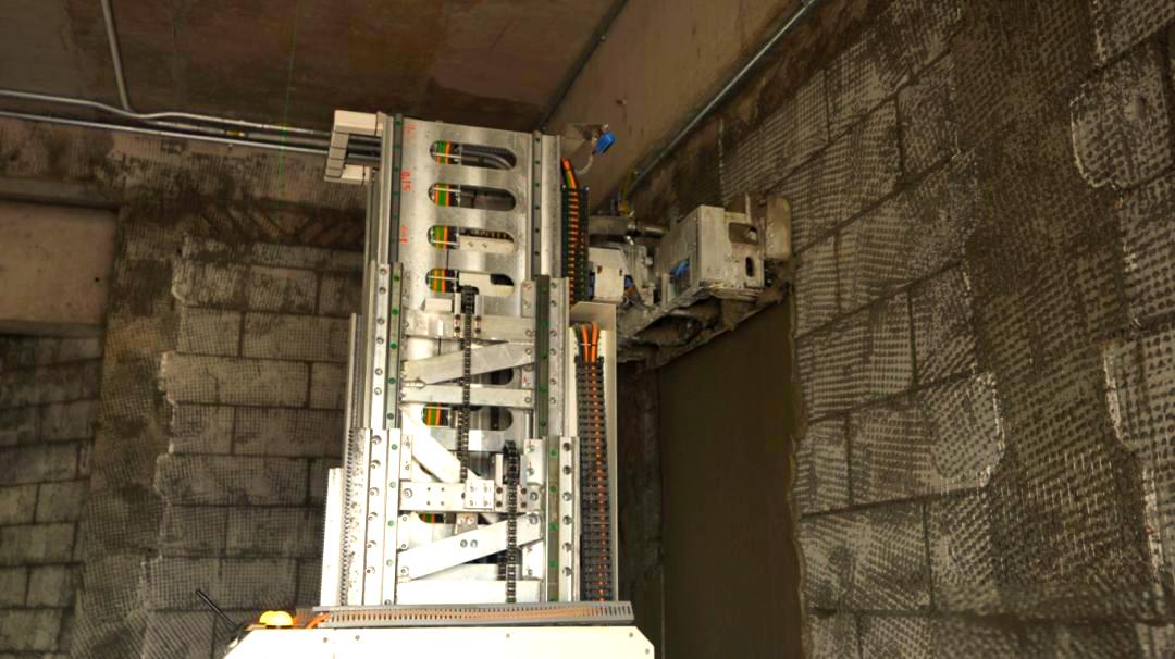 蔚建抹灰機器人在深圳地鐵5號線項目應用施工(圖2)