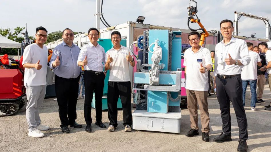 蔚建噴涂機器人亮相首屆粵港澳建筑機器人大賽(圖2)