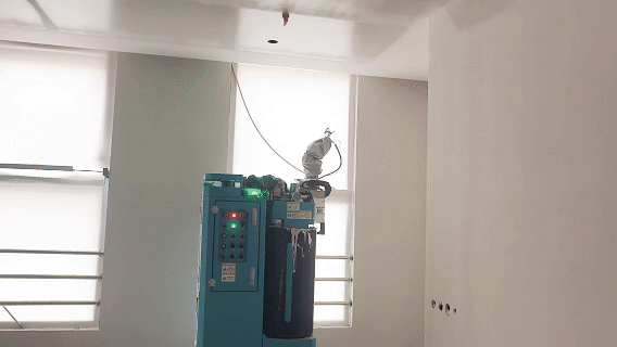 狹小空間里精準(zhǔn)作業(yè) 蔚建噴涂機(jī)器人圓滿完成南京智鑫慧谷人才公寓項(xiàng)目(圖6)