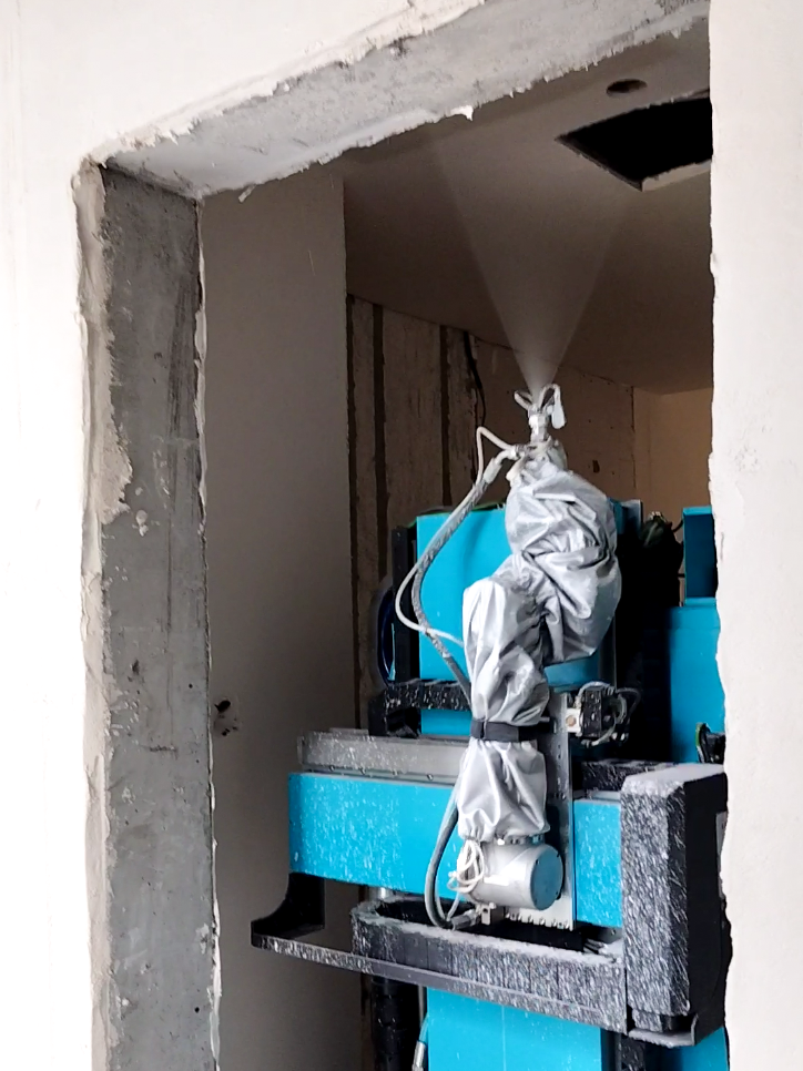 狹小空間里精準(zhǔn)作業(yè) 蔚建噴涂機(jī)器人圓滿完成南京智鑫慧谷人才公寓項(xiàng)目(圖4)