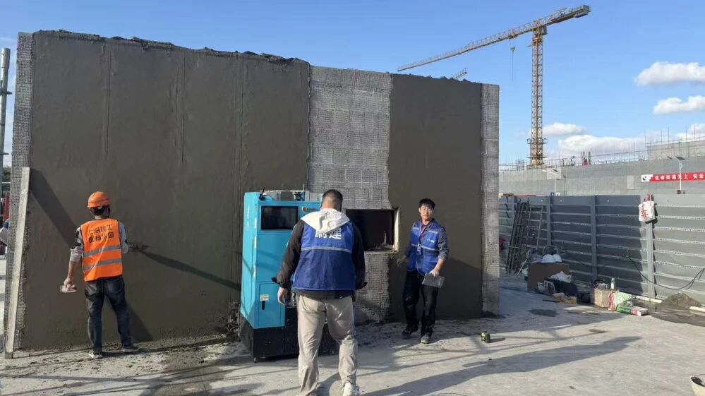 “上海建工杯”建筑機器人實戰應用競賽 蔚建建筑機器人獨攬抹灰、噴涂金獎(圖4)